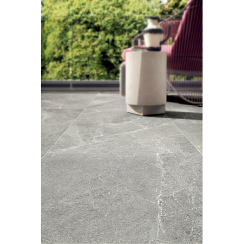 Плитка керамогранитная Blustyle Advantage Silver 600x1200х20мм структурная/матовая BGXAD53