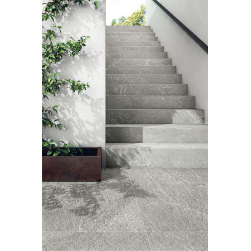 Плитка керамогранитная Blustyle Advantage Silver 600x1200х20мм структурная/матовая BGXAD53