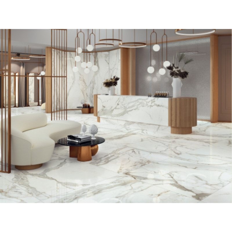 Плитка керамогранітна Cottodeste Allure Calacatta 1200x1200х6, 5мм Kerlite гладка/матова smooth EK8AR18