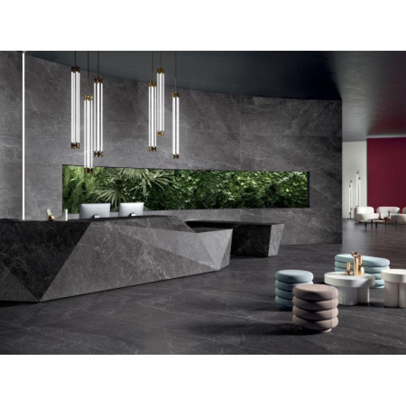 Плитка керамогранитная Cottodeste Advantage skin Graphite 500x1000х3,5мм Kerlite гладкая/матовая EK9AD10