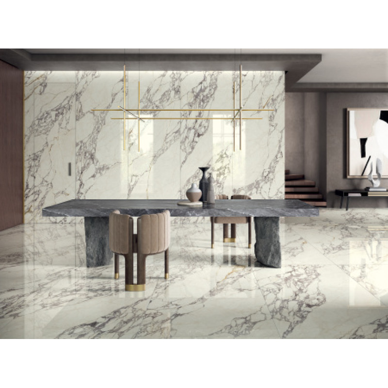 Плитка керамогранитная Cottodeste Starlight skin Corchia arabesque 1000x1000х3,5мм Kerlite гладкая/глянцевая EK8SL25