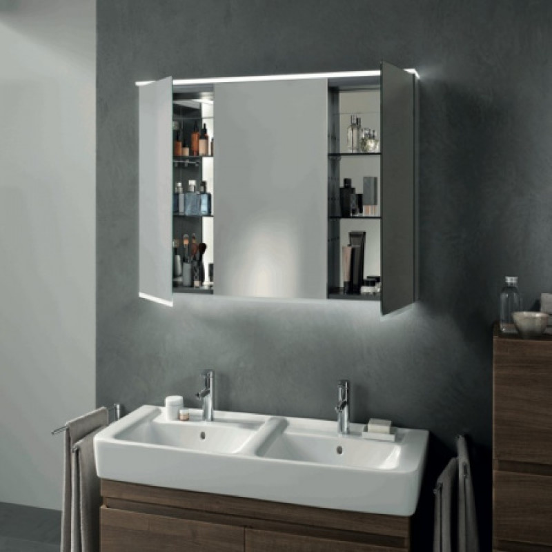 Шкафчик-зеркало с подсветкой Geberit Option Plus 1200х700х172 мм 500.592.00.1