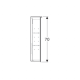 Шкафчик-зеркало с подсветкой Geberit Option Plus 1200х700х172 мм 500.592.00.1