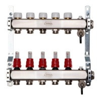 Комплект коллекторов General Fittings Thor 1"х3/4" Евроконус 5 выходов 6A0055I100505A