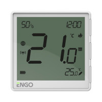 Интернет-термостат накладной Engo ZigBee 3.0.EONEBATW 932342633