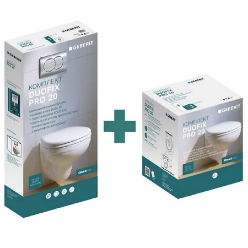 Комплект Duofix Pro 20: інсталяція для підвісного унітазу Geberit Duofix Pro 20 + клавіша змиву Delta 01 + унітаз Kolo Idol з сидінням Duroplast 118.315.21.2