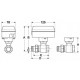 Кран шаровый с электроприводом Resideo Honeywell  SPDT 220В Ду32 HAV32