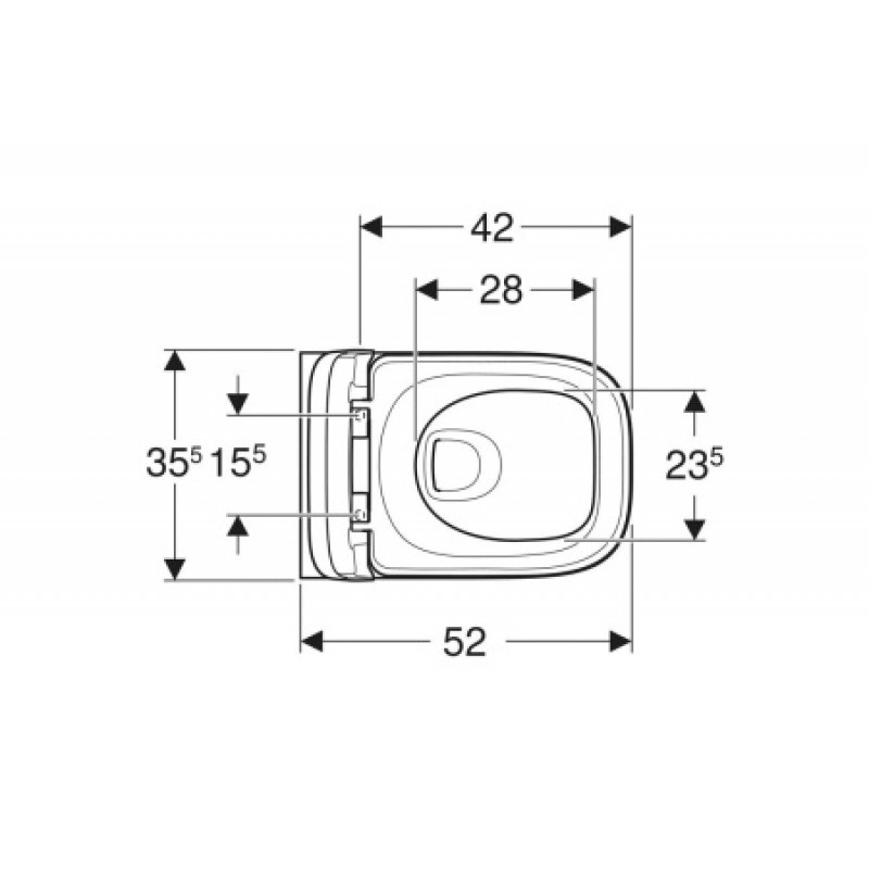 Унітаз підвісний Geberit Modo Square Rimfree + кришка 502.827.00.1