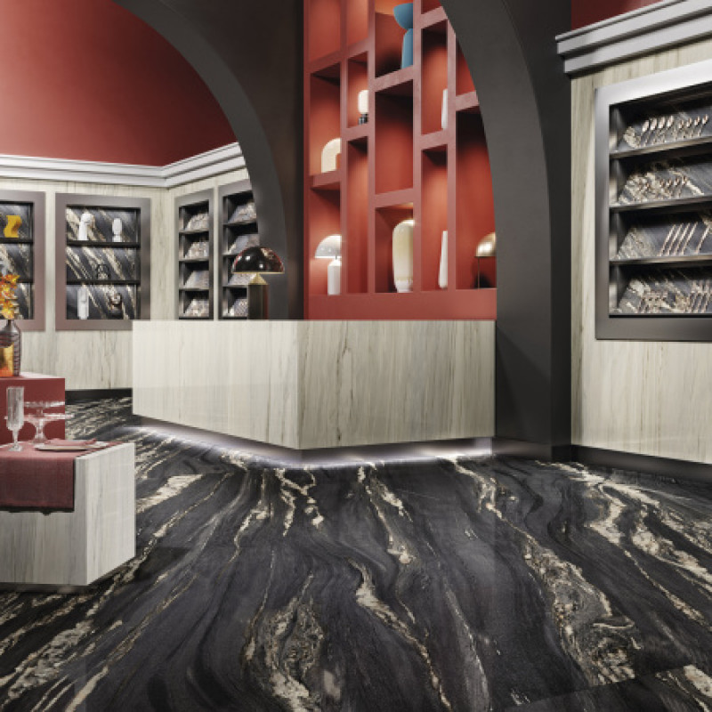 Плитка керамогранітна FMG Marmi maxfine Kuroca 1500x3000х6мм гладка/матова silky SY315554MF6