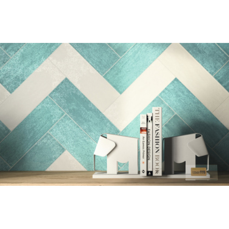 Плитка Iris Ceramica Maiolica Acquamarina 100x300х7,5мм структурная/глянцевая, для стены 754990