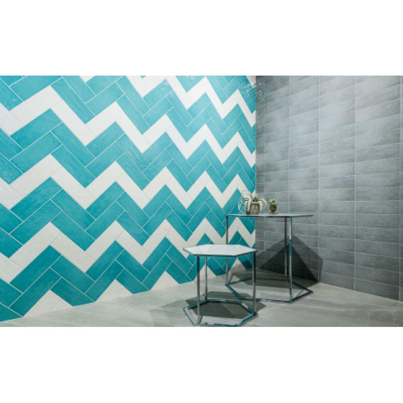 Плитка Iris Ceramica Maiolica Acquamarina 100x300х7,5мм структурная/глянцевая, для стены 754990