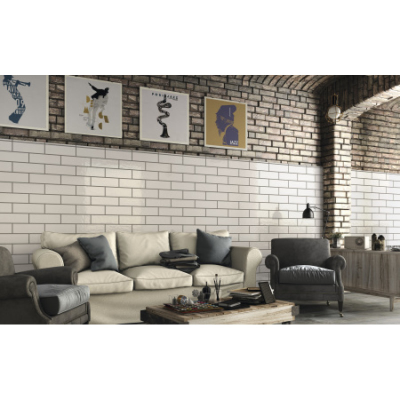 Плитка Iris Ceramica Aura Cool 100x300х7,5мм структурная/глянцевая, для стены 754945