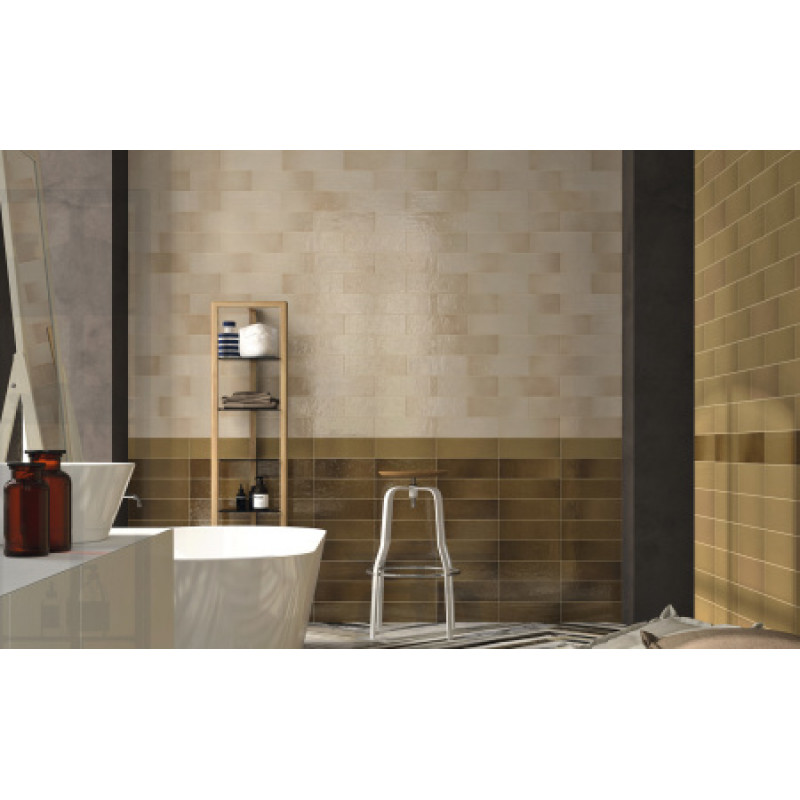 Плитка Iris Ceramica Aura Moss 100x300х7,5мм структурная/глянцевая, для стены 754947