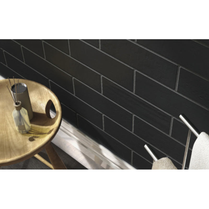 Плитка Iris Ceramica Aura Jet 100x300х7,5мм структурная/матовая, для стены 754994