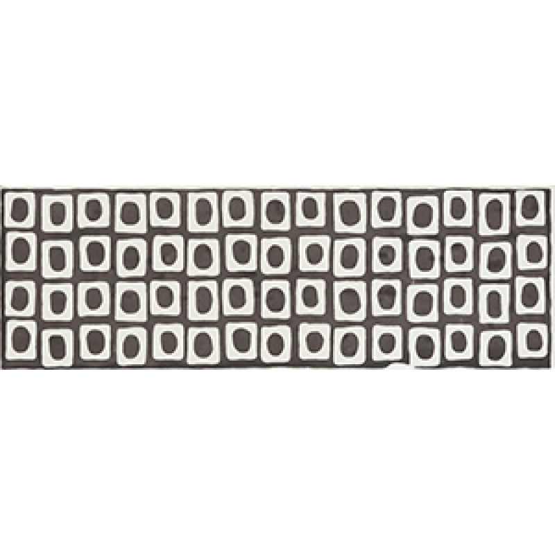Плитка Iris Ceramica Aura, декор Dec. Ethnic jet 100x300х7,5мм структурная/глянцевая, для стены 754932