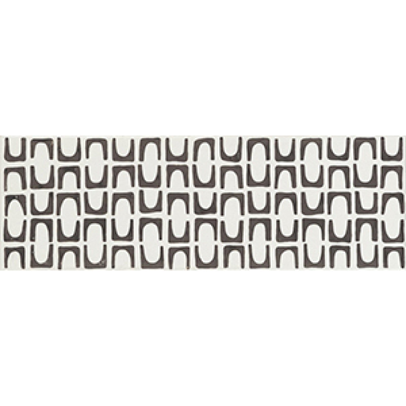 Плитка Iris Ceramica Aura, декор Dec. Ethnic jet 100x300х7,5мм структурная/глянцевая, для стены 754932