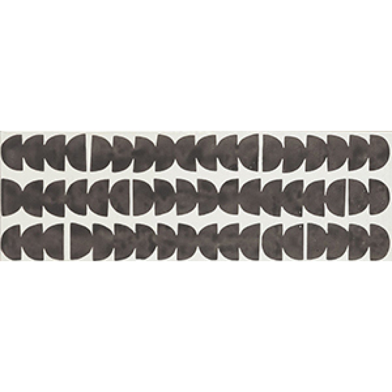 Плитка Iris Ceramica Aura, декор Dec. Ethnic jet 100x300х7,5мм структурная/глянцевая, для стены 754932