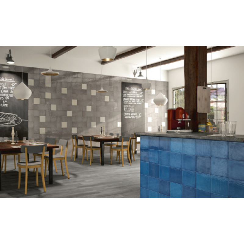 Плитка Iris Ceramica Maiolica Grigio 600x200х7,5мм структурная/глянцевая, для стены 562185