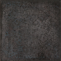 Плитка Iris Ceramica Maiolica Nero 200x200х7, 5мм структурна/глянсова, для стіни 563210