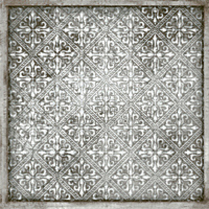 Плитка Iris Ceramica Maiolica Ornamenta grigio 200x200х7,5мм структурная/глянцевая, для стены 563213