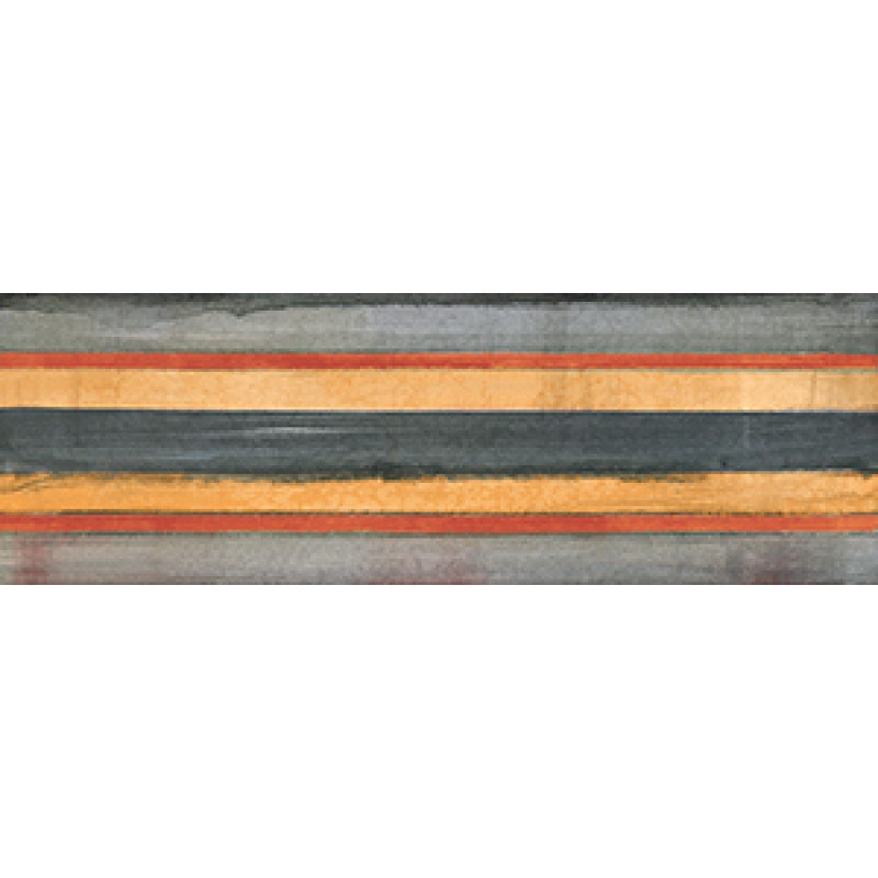 Плитка Iris Ceramica Maiolica, декор Riga Rosso 100x300х7,5мм структурная/глянцевая, для стены 754936