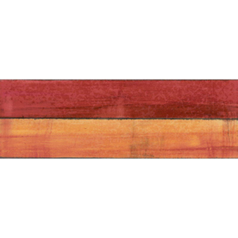 Плитка Iris Ceramica Maiolica, декор Riga Rosso 100x300х7,5мм структурная/глянцевая, для стены 754936