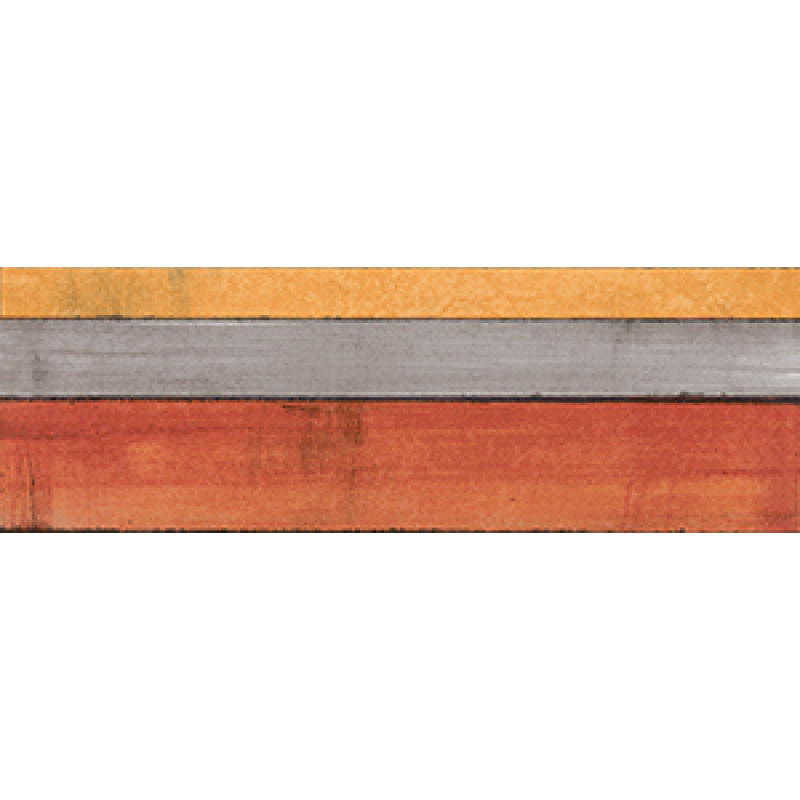 Плитка Iris Ceramica Maiolica, декор Riga Rosso 100x300х7,5мм структурная/глянцевая, для стены 754936