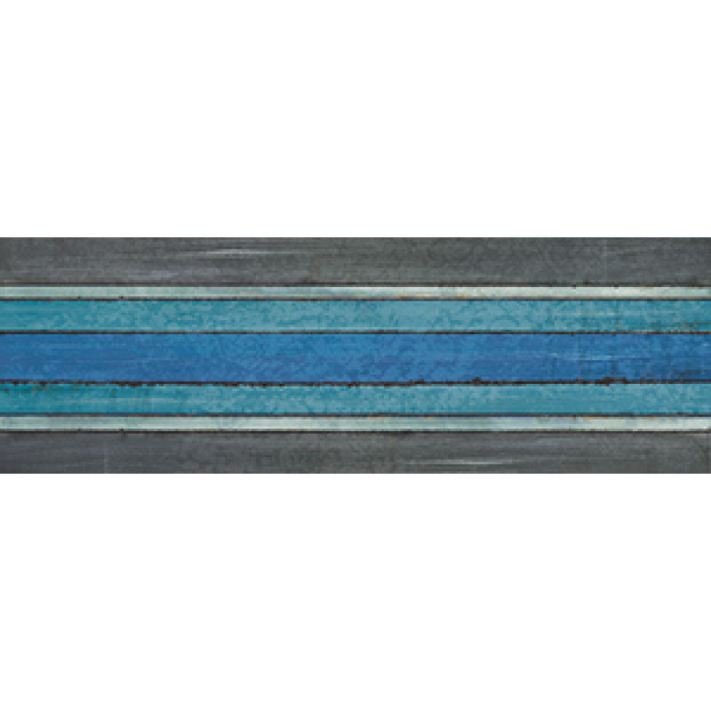 Плитка Iris Ceramica Maiolica, декор Riga Mare 100x300х7,5мм структурная/глянцевая, для стены 754937