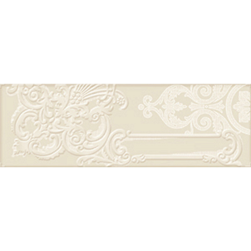 Плитка Iris Ceramica Maiolica, декор Crema 100x300х7,5мм структурная/глянцевая, для стены 754940