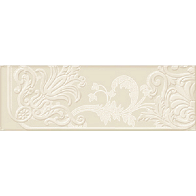 Плитка Iris Ceramica Maiolica, декор Crema 100x300х7,5мм структурная/глянцевая, для стены 754940