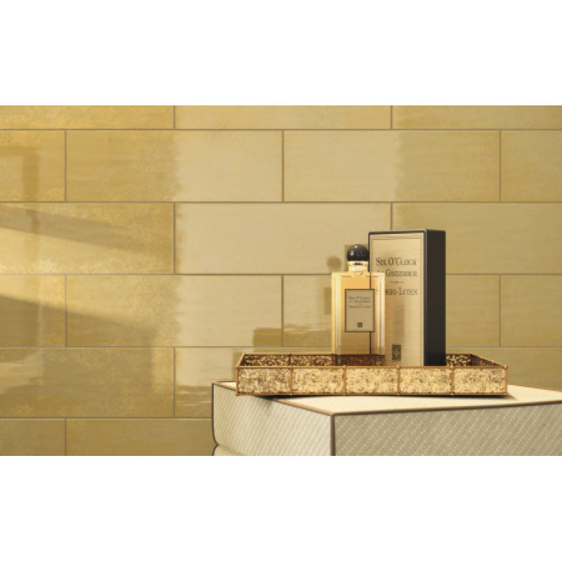 Плитка Iris Ceramica Maiolica Ocra 100x300х7,5мм структурная/глянцевая, для стены 754980
