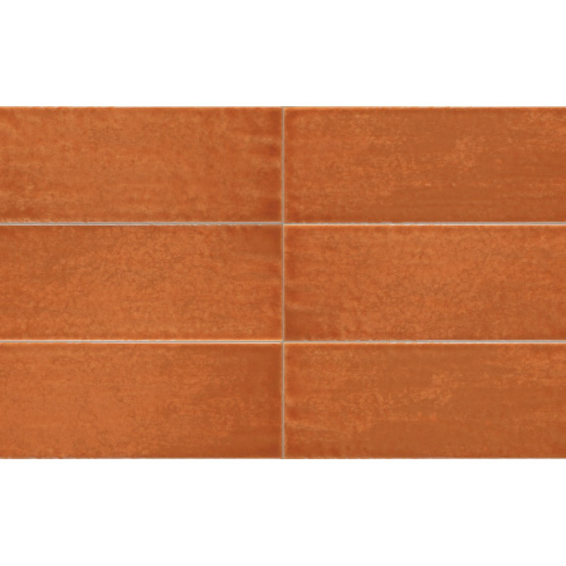 Плитка Iris Ceramica Maiolica Arancio 100x300х7,5мм структурная/глянцевая, для стены 754981