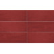 Плитка Iris Ceramica Maiolica Rosso 100x300х7,5мм структурная/глянцевая, для стены 754983