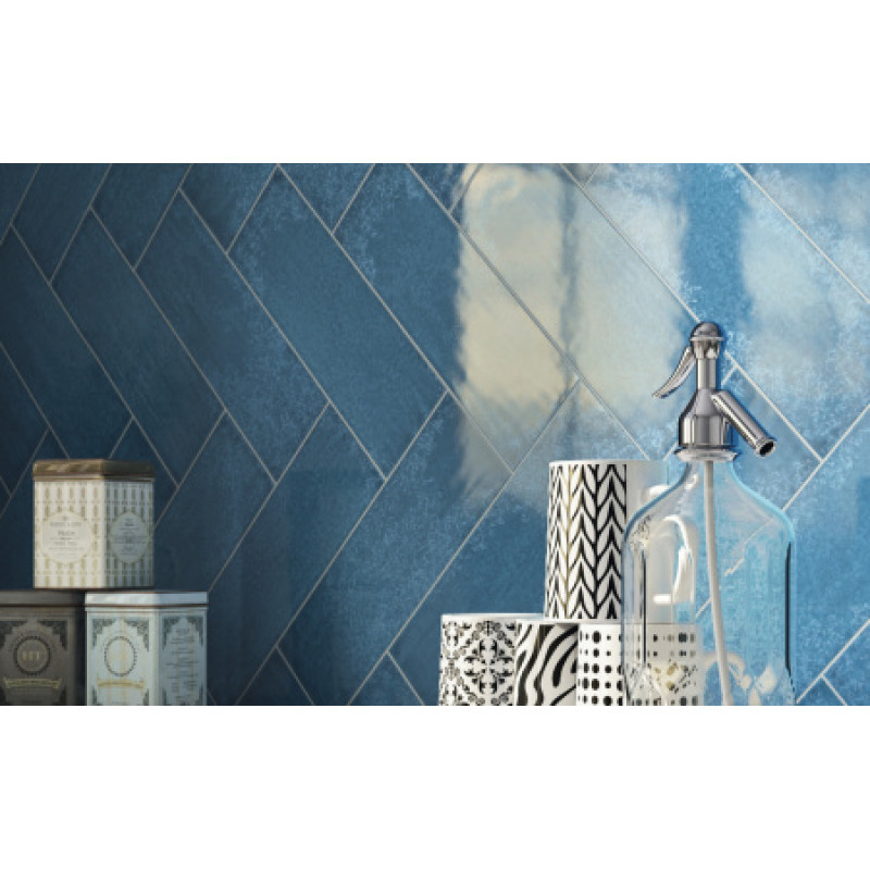 Плитка Iris Ceramica Maiolica Mare 100x300х7,5мм структурная/глянцевая, для стены 754985