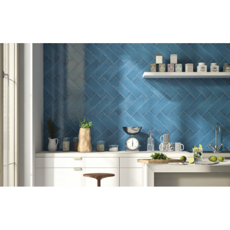 Плитка Iris Ceramica Maiolica Mare 100x300х7,5мм структурная/глянцевая, для стены 754985