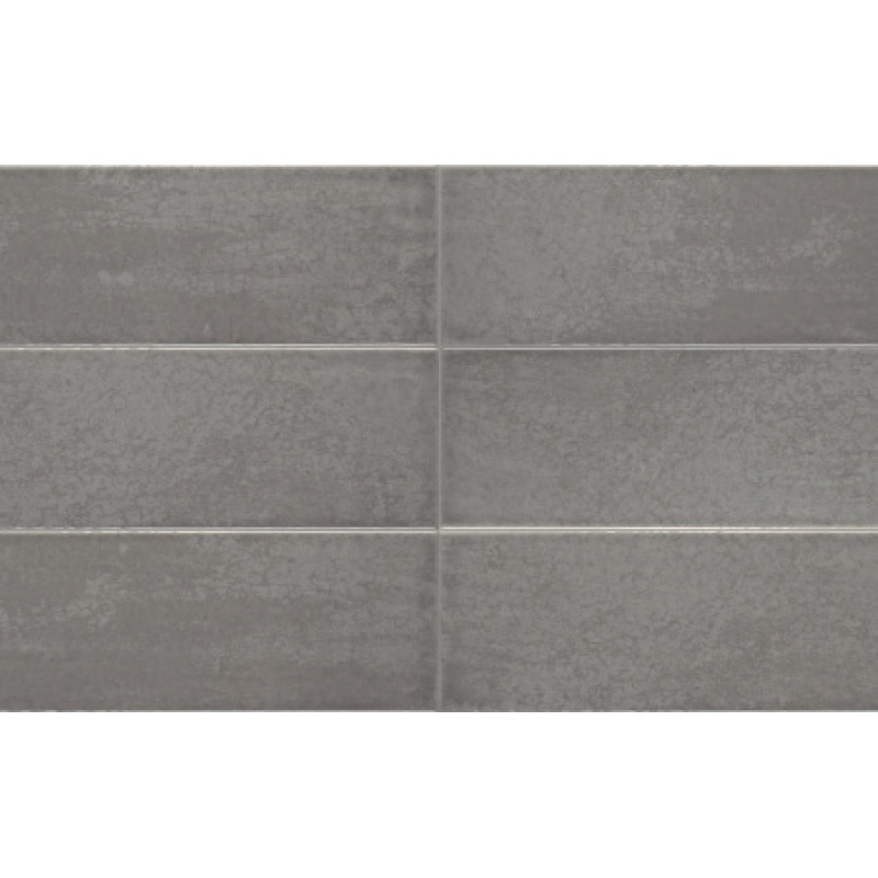 Плитка Iris Ceramica Maiolica Grigio 100x300х7,5мм структурная/глянцевая, для стены 754986