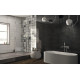 Плитка Iris Ceramica Maiolica Nero 100x300х7,5мм структурная/глянцевая, для стены 754987