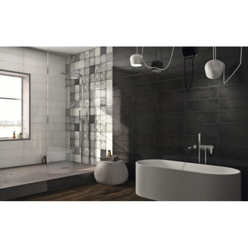 Плитка Iris Ceramica Maiolica Latte 100x300х7,5мм структурная/глянцевая, для стены 754988