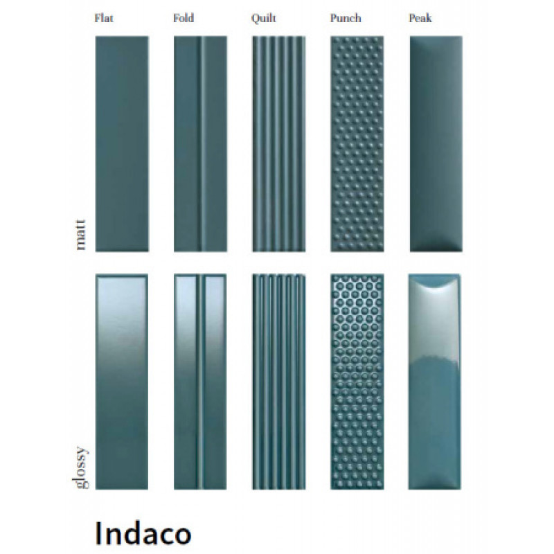 Плитка Sartoria Vibes Indaco, декор Fold 62x250х8,5мм структурная/глазурованая, для стены SAVIFO0562G