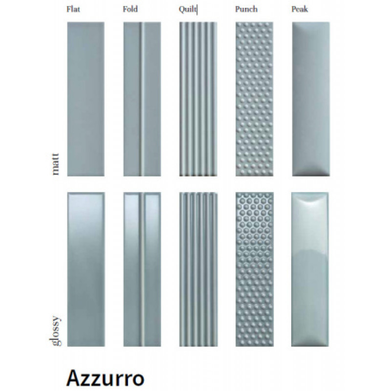 Плитка Sartoria Vibes Azzurro, декор Peak 62x250х8,5мм гладкая/глазурованная, для стены SAVIPE0462G