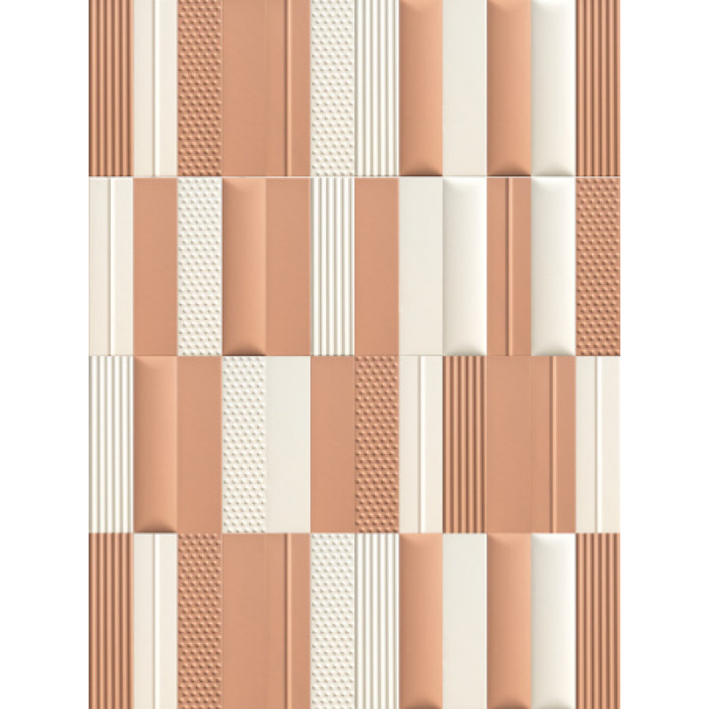 Плитка Sartoria Vibes Mattone, декор Quilt 62x250х8, 5мм структурна/матова, для стіни SAVIQU0662N