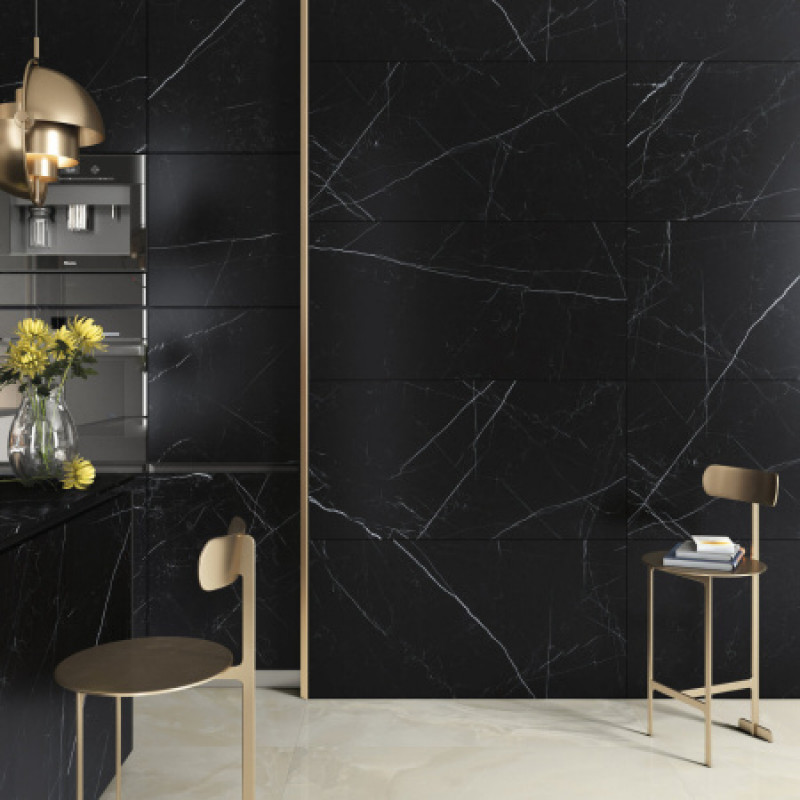 Плитка керамогранітна FMG Marmi select Black marquinia 1200x600х8мм гладка/полірована LU628338