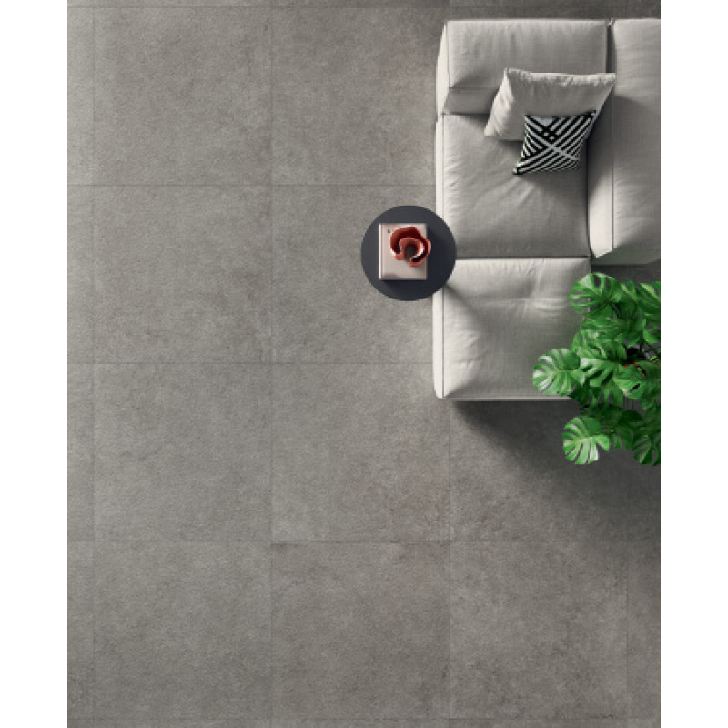 Плитка керамогранітна Cottodeste Pura Grey 1200x1200х6, 5мм Kerlite, гладка/матова Chiseled EK8PU50