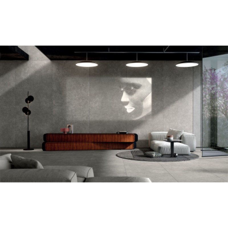 Плитка керамогранитная Cottodeste Pura Grey 1200x2780х6,5мм Kerlite, гладкая/матовая Chiseled EK6PU50