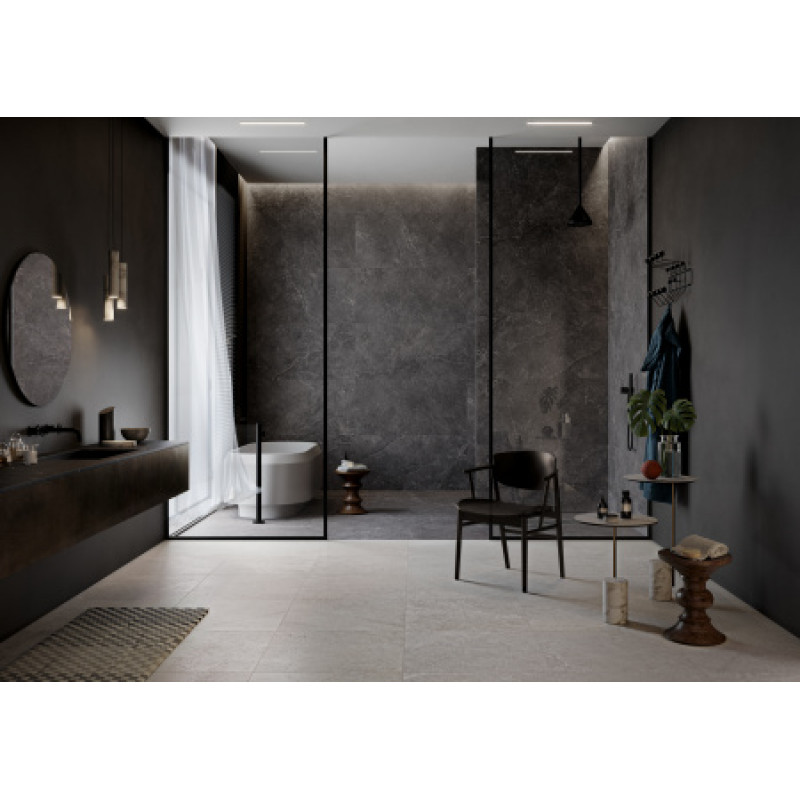 Плитка керамогранитная Cottodeste Lithos Carbon 1200x600х6,5мм Kerlite, гладкая/матовая EKXLT00