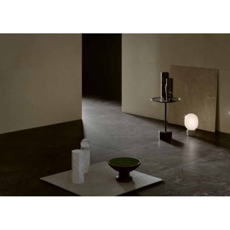 Плитка керамогранитная Cottodeste Lithos Carbon 1200x1200х6,5мм Kerlite, гладкая/матовая soft EK8LT05