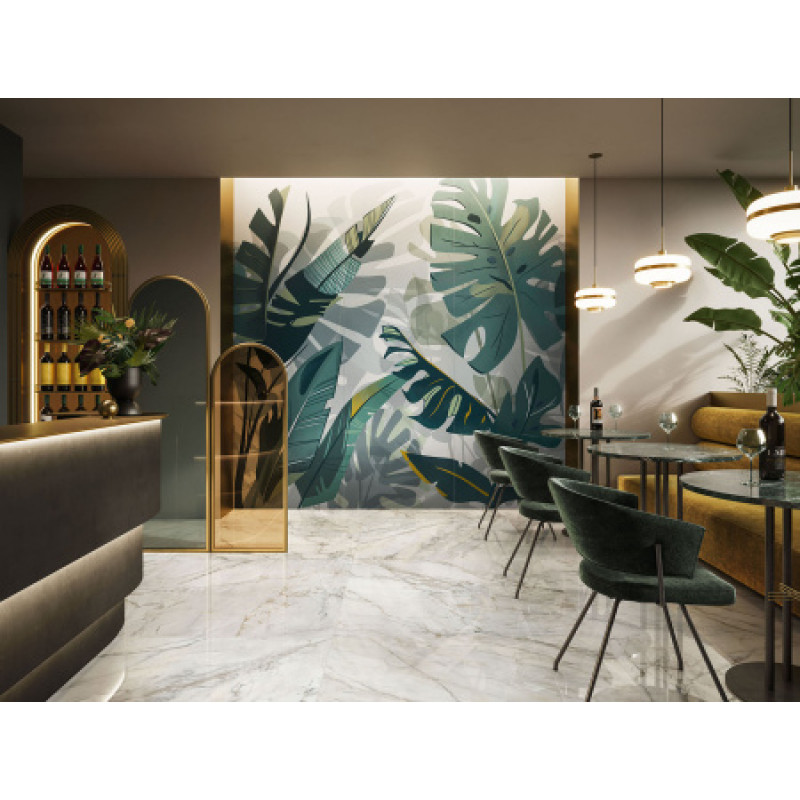 Плитка керамогранітна Cottodeste Wonderwall декор Botany C 1000x3000х3,5мм Kerlite, гладка/матова EG7WP5C