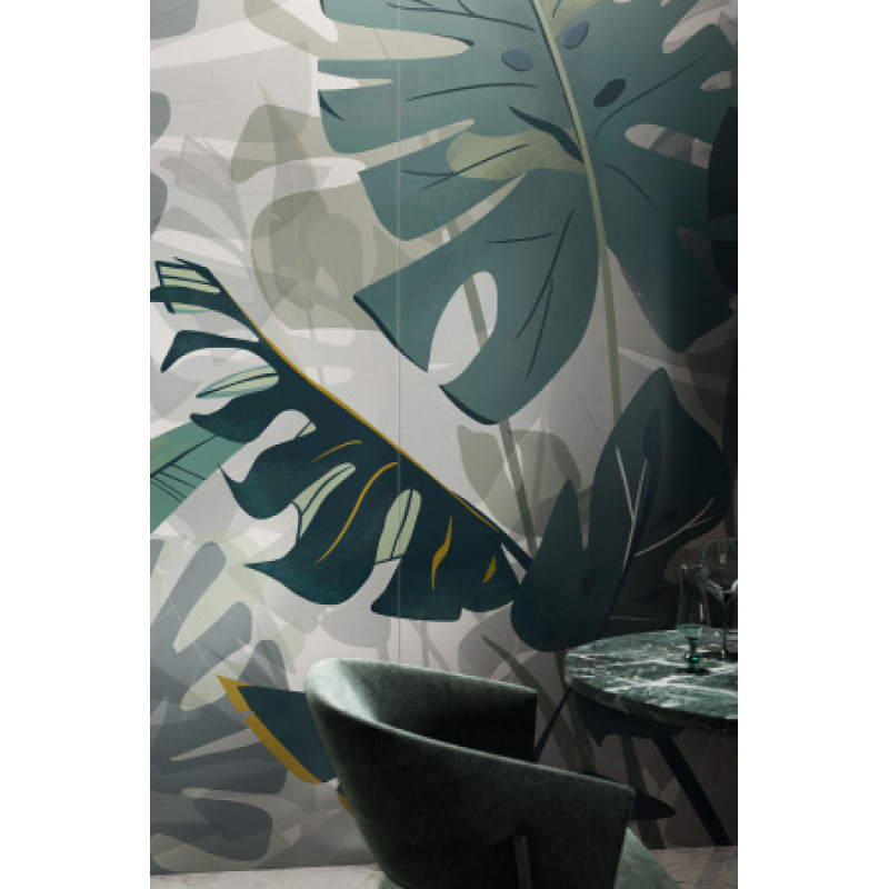 Плитка керамогранітна Cottodeste Wonderwall декор Botany C 1000x3000х3,5мм Kerlite, гладка/матова EG7WP5C