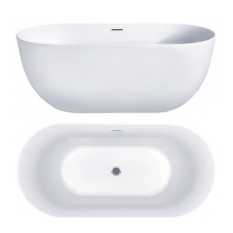 Ванна акрилова Hatria Vasche BT 01 170x78x60 см білий/Avorio 12Y7AX25