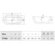 Ванна акриловая Hatria Vasche BT 01 170x78x60 см белый/Sabbia 26Y7AX25